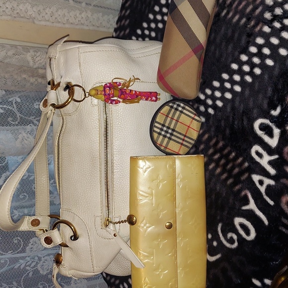 CELINE Vintage Porte Main Boston "Set" w/ BURBERRY - LOUIS VUITTON SLG's - Picture 1 of 16